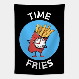 Time Fries | French Fries Pun Tapestry