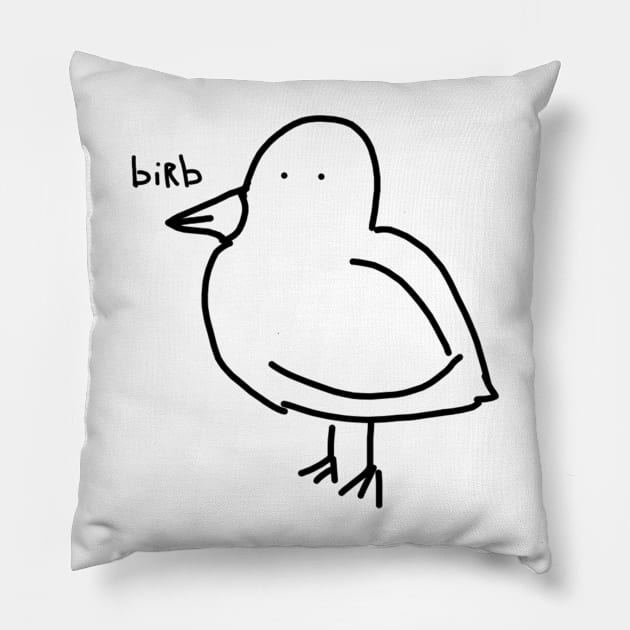 birb Pillow by the doodler