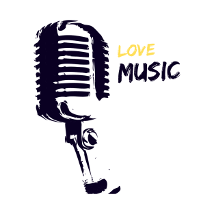 love music recording mic design T-Shirt