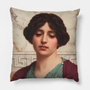 Stesicrate by John William Godward Pillow