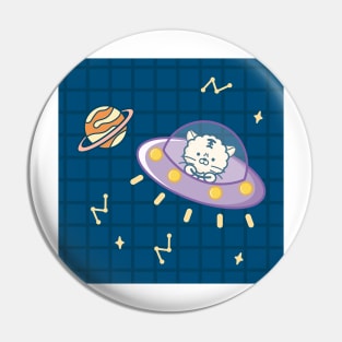 Exciting space travel Pin