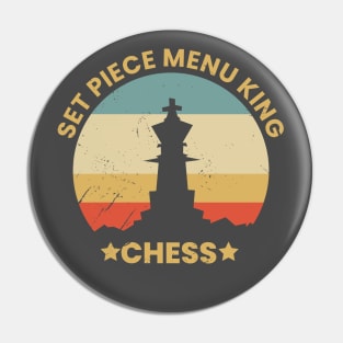 Vintage chess retro Pin