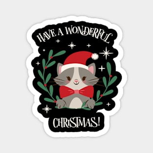 Have A Wonderful Christmas Cat Magnet
