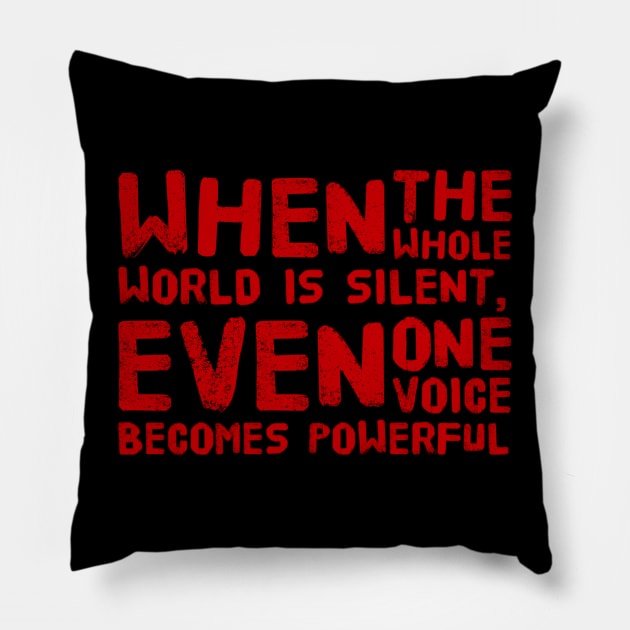 One voice Pillow by MADMIKE CLOTHING