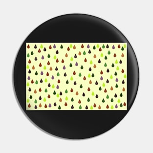 Retro art raindrops print, pop art design Pin