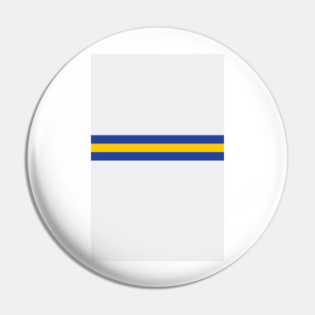 Leeds White Blue & Yellow Colours Bar Design Pin by Culture-Factory