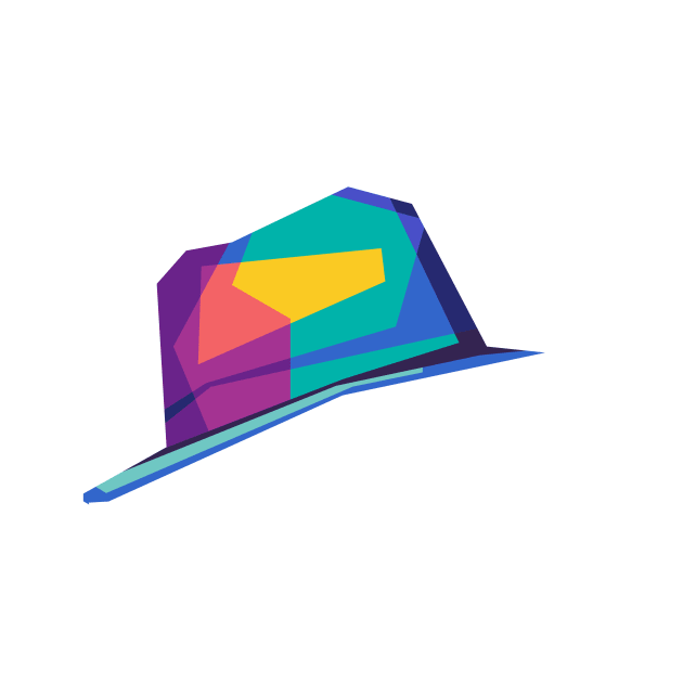pop art men's hat by Rizkydwi
