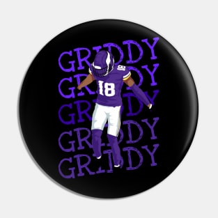 justin jefferson Griddy Pin