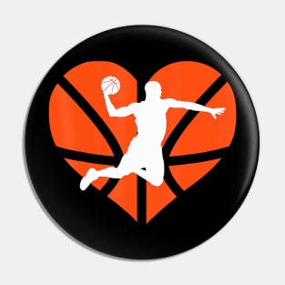 Valentines Day Heart Dunking Basketball Boys Girls Kids Ball Pin