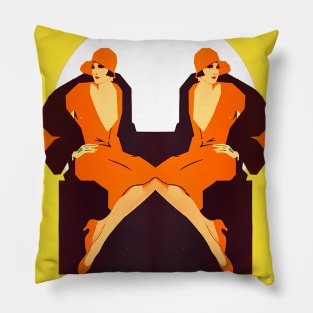 1920s woman Pillow