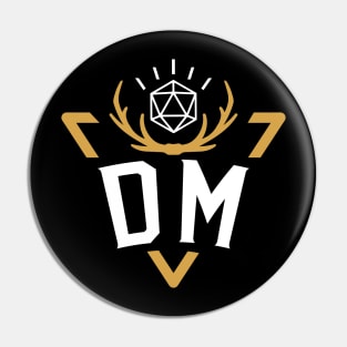 DM Emblem Tabletop RPG Addict Pin