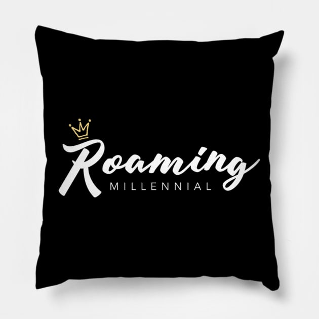 Roaming Millennial Logo Pillow by Roaming Millennial