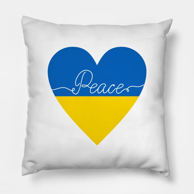 Symbol of peace and love Pillow by DanielK