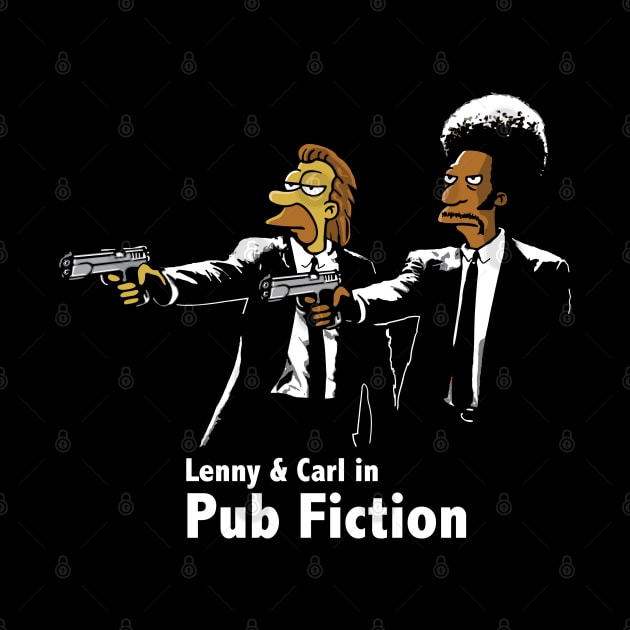 Pub Fiction Lenny & Carl by Alema Art