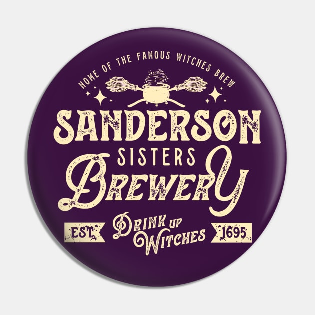 Sanderson Sisters Brewery Pin by Cat Bone Design