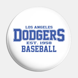 Dodgers Los Angeles Baseball Pin