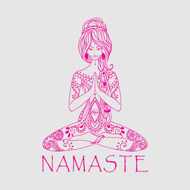 "Namaste", Lola the Yogini by infiniteahimsa