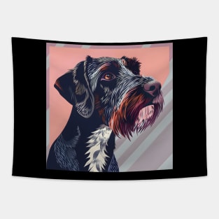 German Wirehaired Pointer in 70's Tapestry