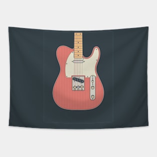 Fiesta Red Telly Guitar Tapestry