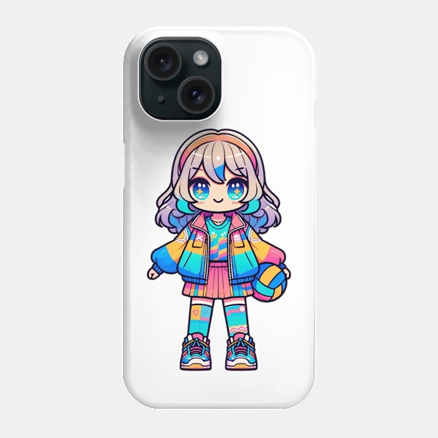 Volleyball Anime Girl Phone Case by Kyuushima