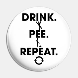 Drink. Pee. Repeat. Pin