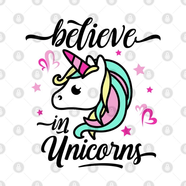 Believe in unicorns by TheBlackCatprints