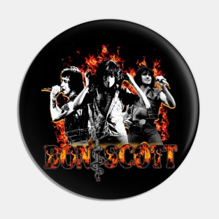 Vintage Bonscott Rock and Roll Pin