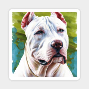 Dogo Argentino Watercolor - Dog Lovers Magnet