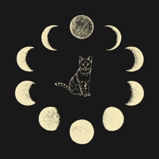 Cat and Moon T-Shirt