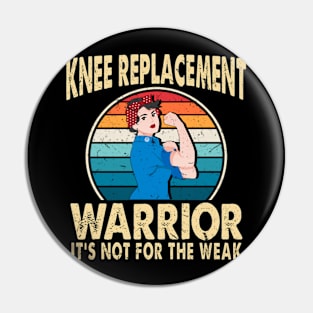 Knee Replacement Warrior Surgery Recovery Get Well Soon Pin