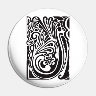 Plants Abstract Art Pin