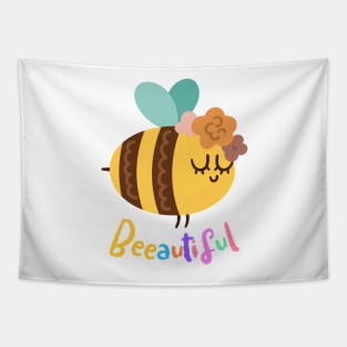 Cute Beeautiful Bee Tapestry