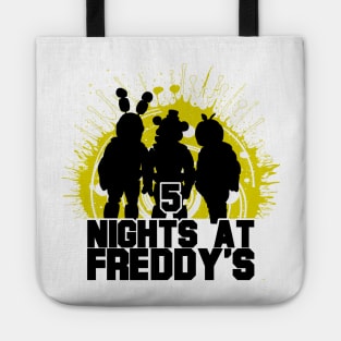 five nights at freddy's movie 2023 Josh Hutcherson graphic design Tote