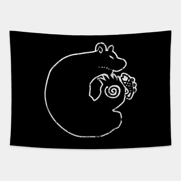 King (Grizzly's Sin of Sloth) Symbol Tapestry by huckblade