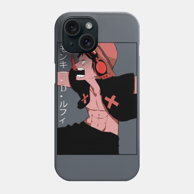 Luffy D Monkey (One Piece) Phone Case by animatee