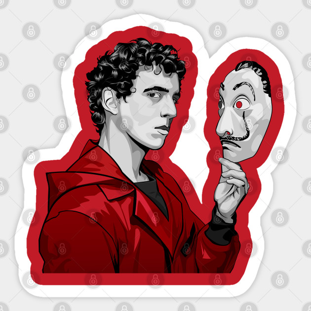 La Casa De Papel Rio La Casa De Papel Aufkleber Teepublic De