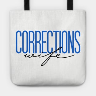 Corrections Wife Thin Silver Line Correctional Officer Wife Prison Guard Tote