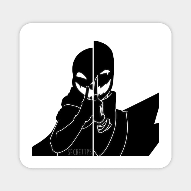 XGaster e Ink B&W Magnet by secrettps