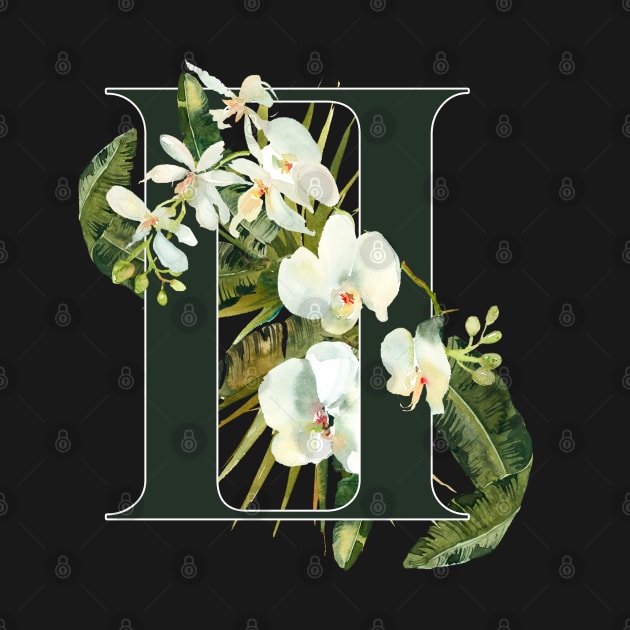 Gemini Horoscope Zodiac White Orchid Design by bumblefuzzies