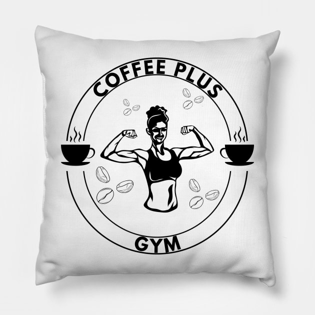 Coffee Plus Gym Pillow by NICHE&NICHE