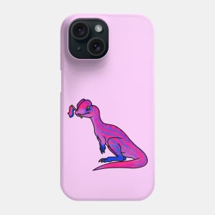 BIlophosaurus Prideosaur - Pride Month Bisexual Flag Dinosaur Phone Case