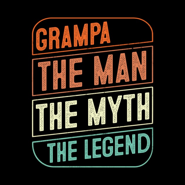Grampa The Man The Myth The Legend Grandpa Gift by Sincu