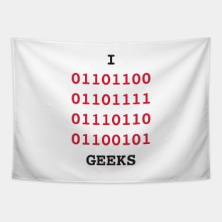 I love geeks Tapestry