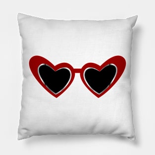 Heart shaped sunglasses Pillow