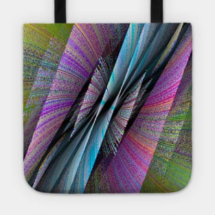 Geometric Futures #14 - Pattern Modular Synth Glitch Artwork Tote