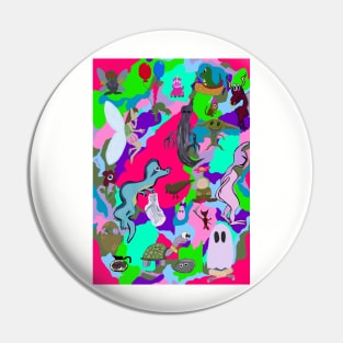 Colorful original character creature mythical fantasy sci-fi Pin