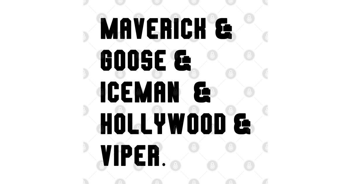 Top Gun Names Top Gun TShirt TeePublic