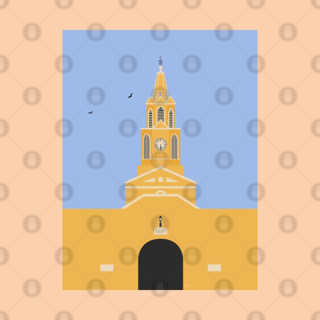 Clock Tower, Cartagena, Colombia by lymancreativeco