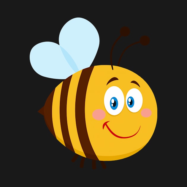 Cute Bee Cartoon Character by HitToon