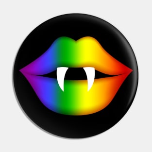 Diversity Pride Rainbow Vampire Pin